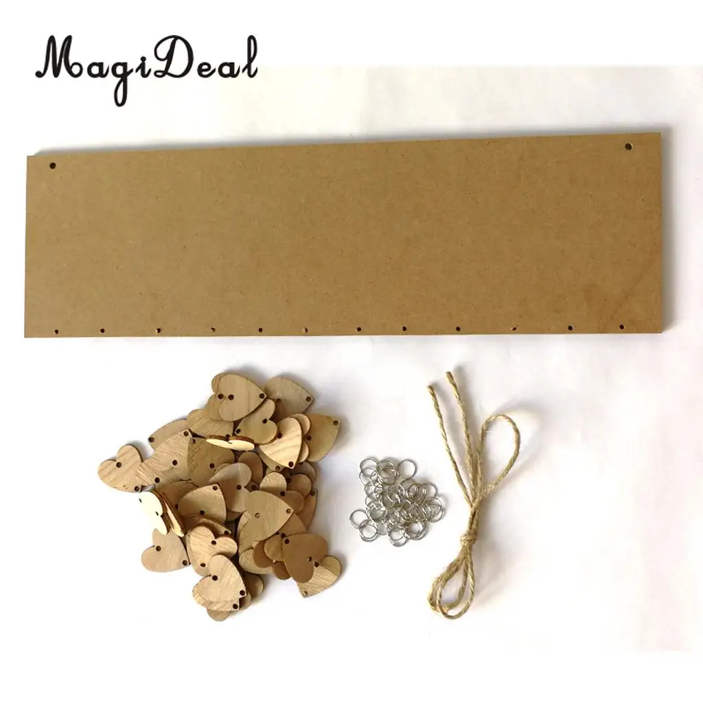 MagiDeal Family Birthdays Reminder Calendar Wooden Board Plaque Sign Hanging Decor