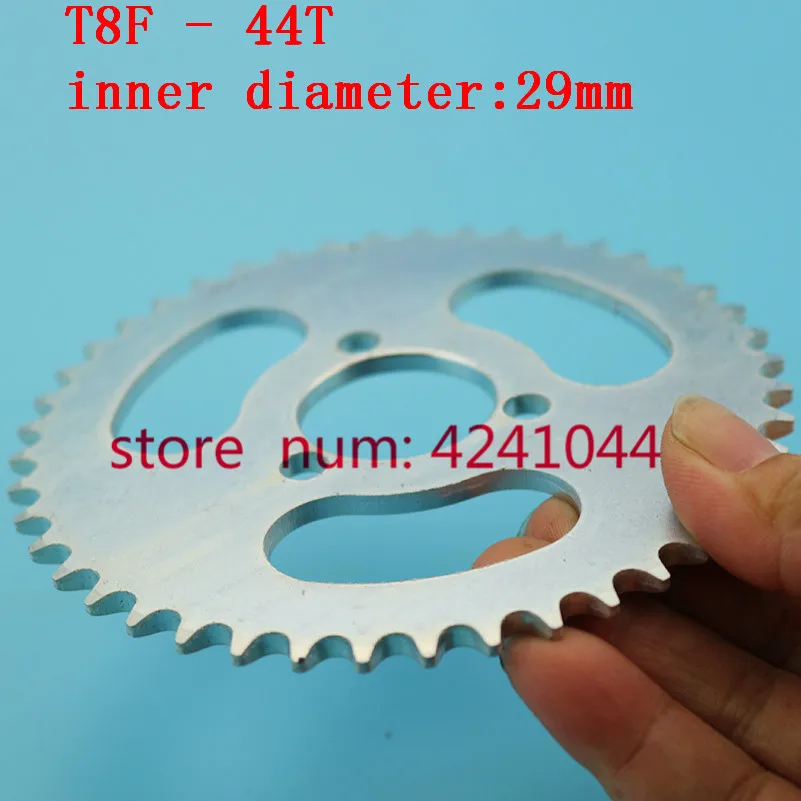 T8F Rear chain Sprocket Silver 44T tooth 29mm For 43cc 49cc Minimoto Gas Petrol Goped Scooters