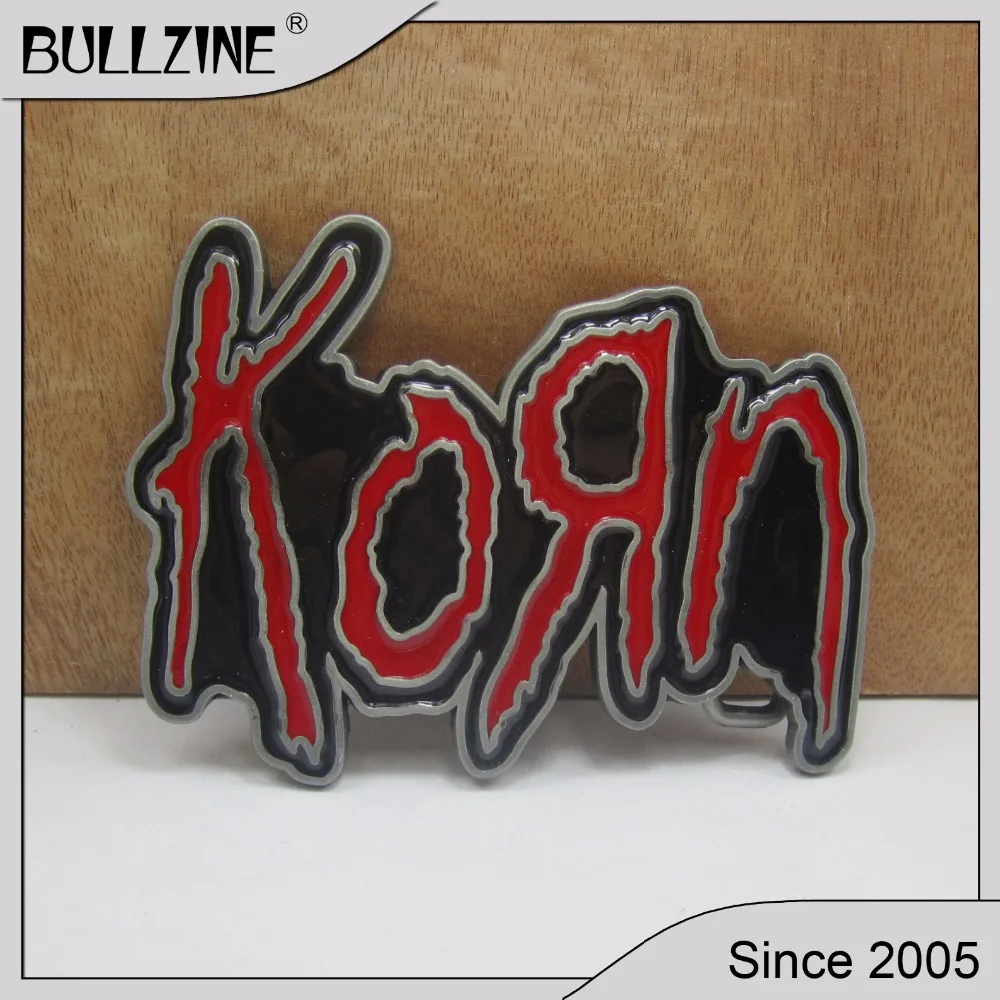 

The Bullzine Fashion KORN belt buckle with pewer finish FP-02912 suitable for 4cm width belt