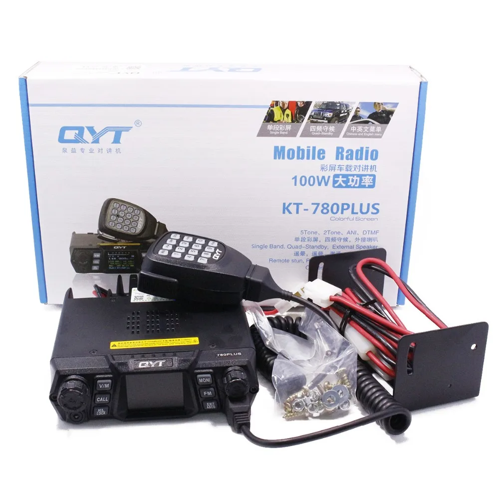 QYT KT 780 Plus мощный VHF 100 136 МГц любительский мобильный радиоприемник KT780 174 каналов
