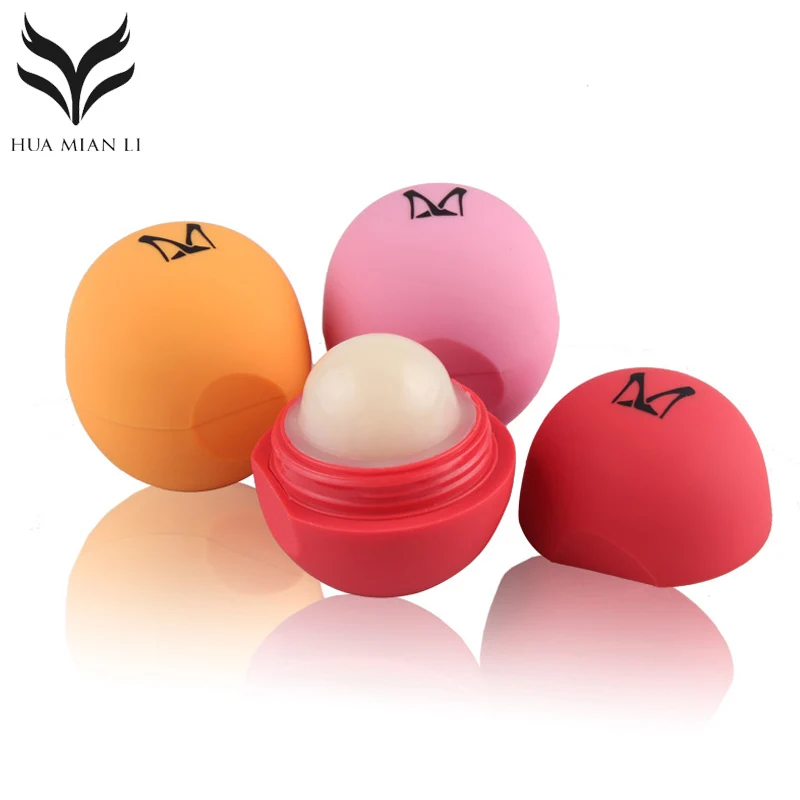 Buy Lip Balm Cute Ball Shape Deep Moisturizing Lip Balm Natural Smooth 6 Color