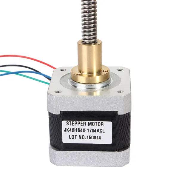 

JK42HS40-1704ACL 42mm Two Phase Hybrid Linear Stepper Motor 295mm Length Of Axis For CNC Router