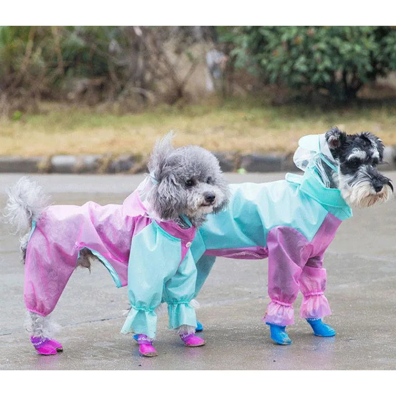 

Pet Dreamy DIY Raincoat Dog Nursing Belly Coverall Jumpsuit Raincoat Puppy Waterproof Coat For Small Large Dogs
