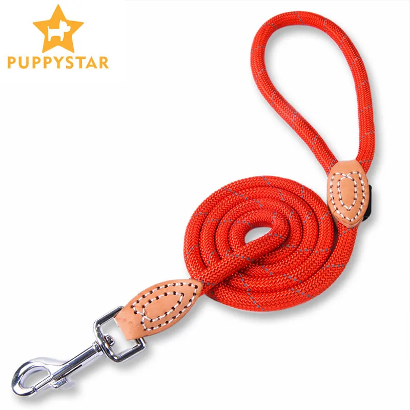 Nylon Pet Dog Leash High Quality Reflective Bouncy Dog Strong Leash For
