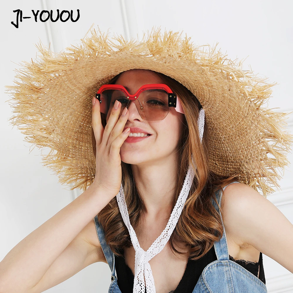Lace Strap Straw hat Bow Female Summer Cap Beach Sun Protection hat Collapsible Lace Strap Straw hat Bow Female Summer Cap Beach Sun Protection hat Collapsible