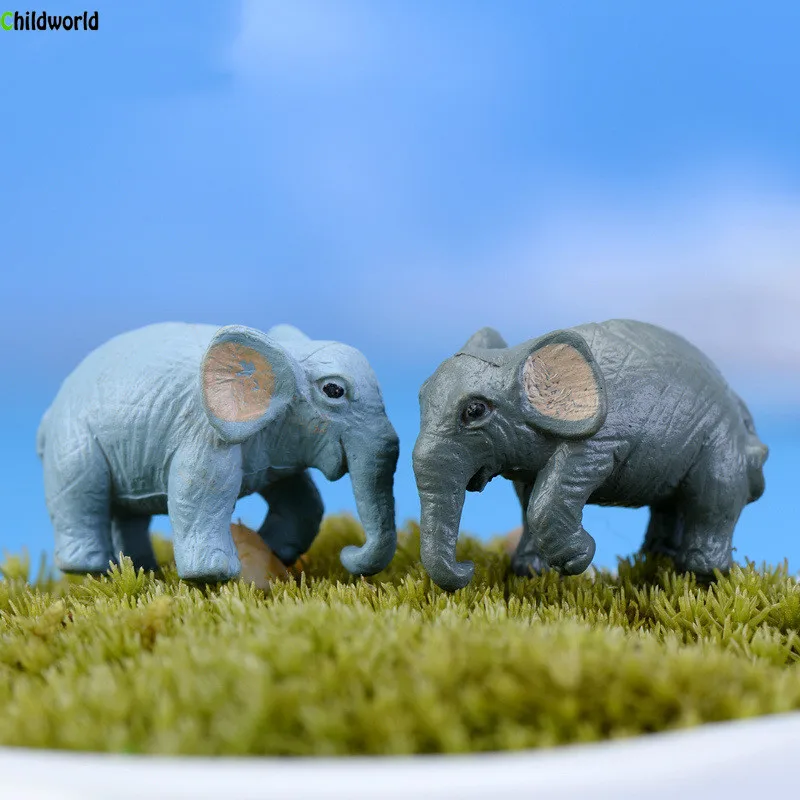 

Moss Micro Landscape Decoration Mini Cartoon Dolls Home Furnishing Decor Elephant Elephant Simulation