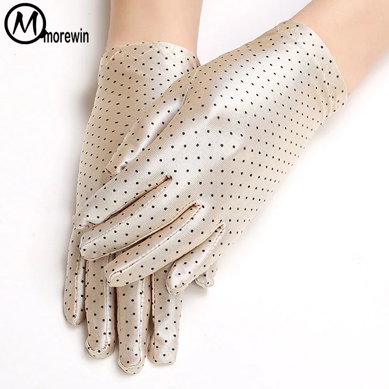 

Morewin Fashion New Dot Summer Women Driving Gloves Elegent Ladies Driving Mittens Thin Formal Female Summer Gloves Thin Mittens