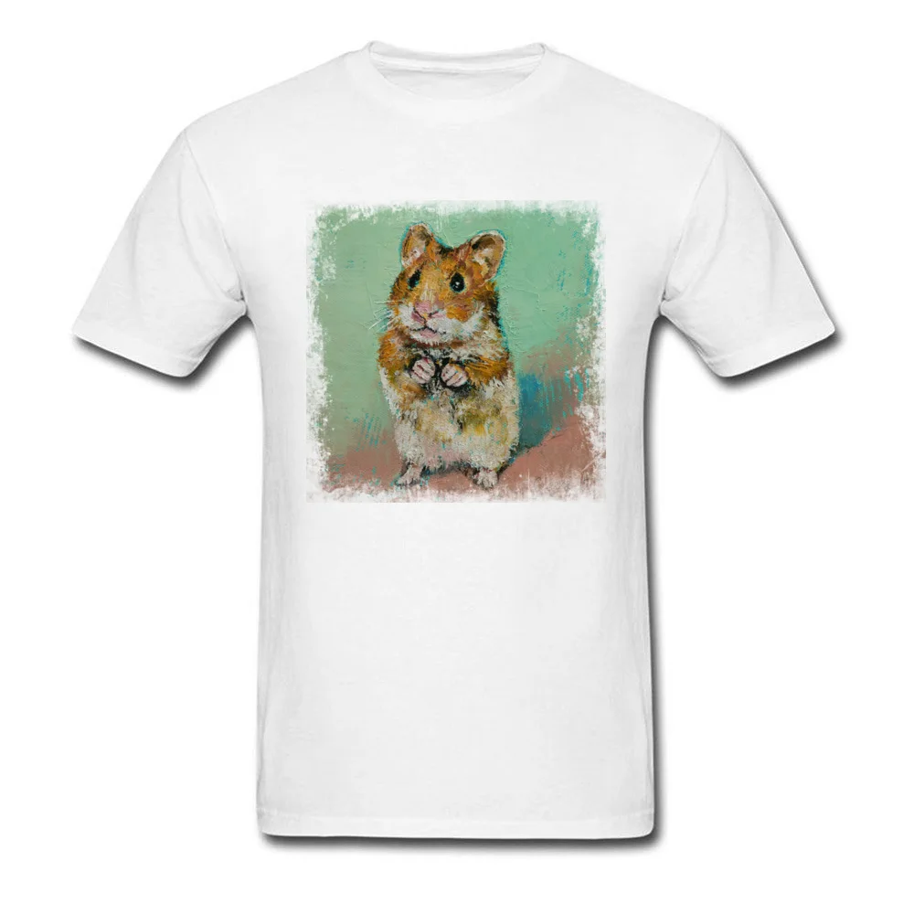 HAMSTER Camisa Short Sleeve Tees Labor Day O-Neck Cotton Men Top T-shirts Camisa Tops Tees New Arrival Wholesale HAMSTER white