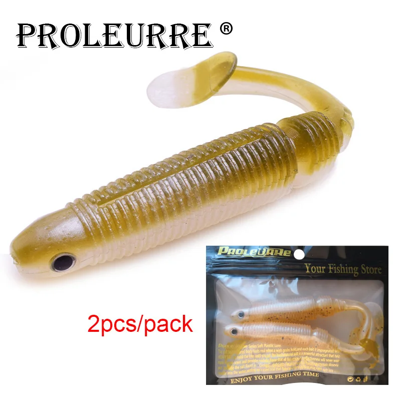 

Proleurre Artificial Fishing Bait Jig Swim Shad Fishing Tackle New Vivid Worm Soft Lures 12cm 11g Silicone Wobblers Pesca