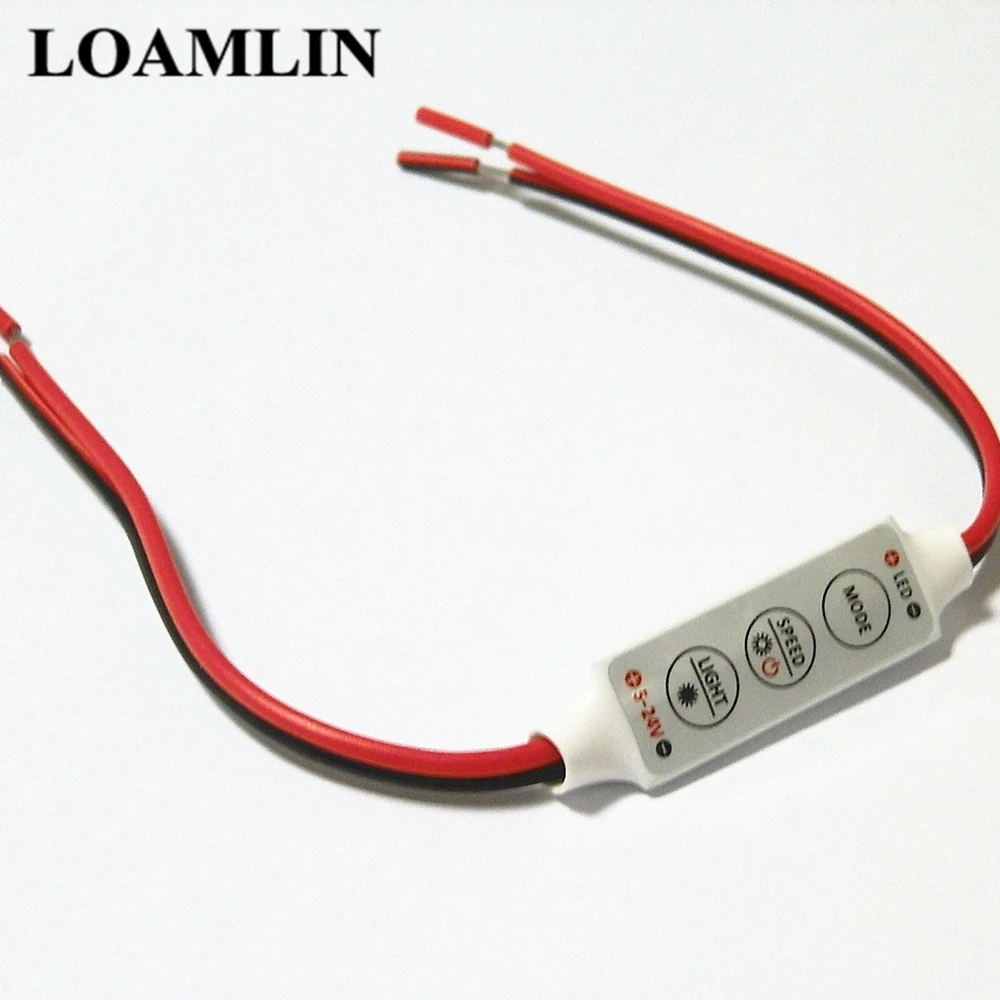 Монохромный СВЕТОДИОДНЫЙ мини контроллер яркости для SMD 5050 2835 3528 5730 5630