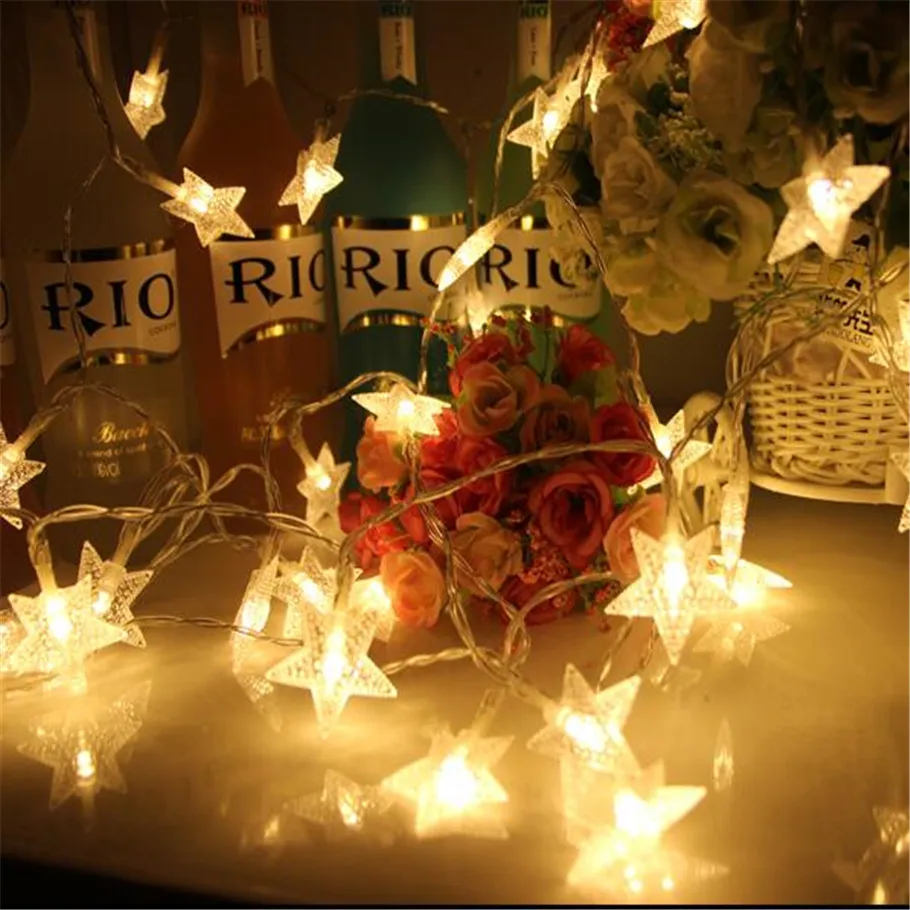 

5M 28Led Lights Christmas Tree Snow Star Bulbs Led String Fairy Light Xmas Party Wedding Garden Garland Christmas Decorations
