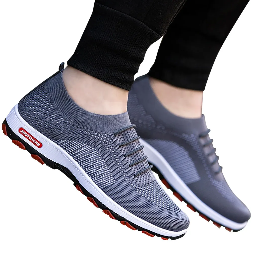 

SAGACE Light Weight Running Shoes For Men Slip On Sneakers 2019 Spring Autumn Casual Shoes Men Breathable