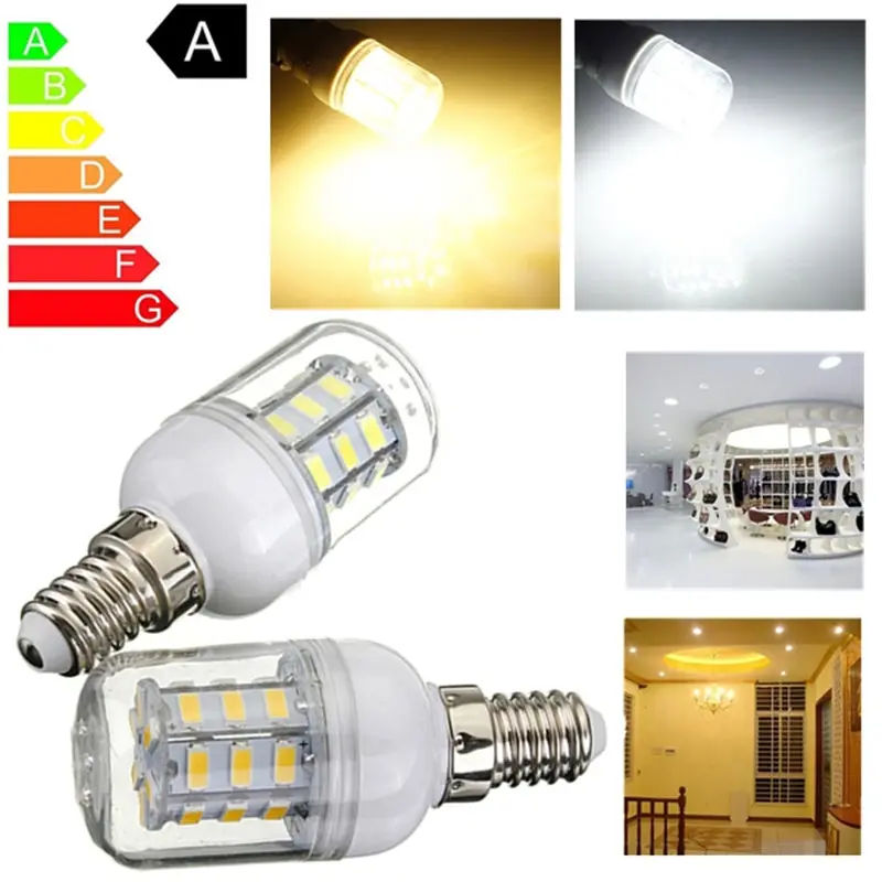 

LED Corn Bulb Spot Light Bulbs E14 4W 27-5730 SMD Energy Saving Lamp Pure Warm White Lighting AC DC 24V