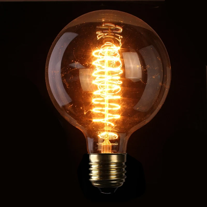 vintage edison bulb light bulb e27 g125 60w retro antique tungsten