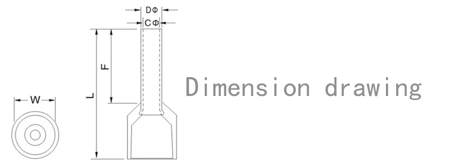 E7508 100 шт./упак. трубки Изоляционные изолированные клеммы 0.75MM2 кабель провода разъем изоляционные обжимной терминал разъем для электронных сигарет