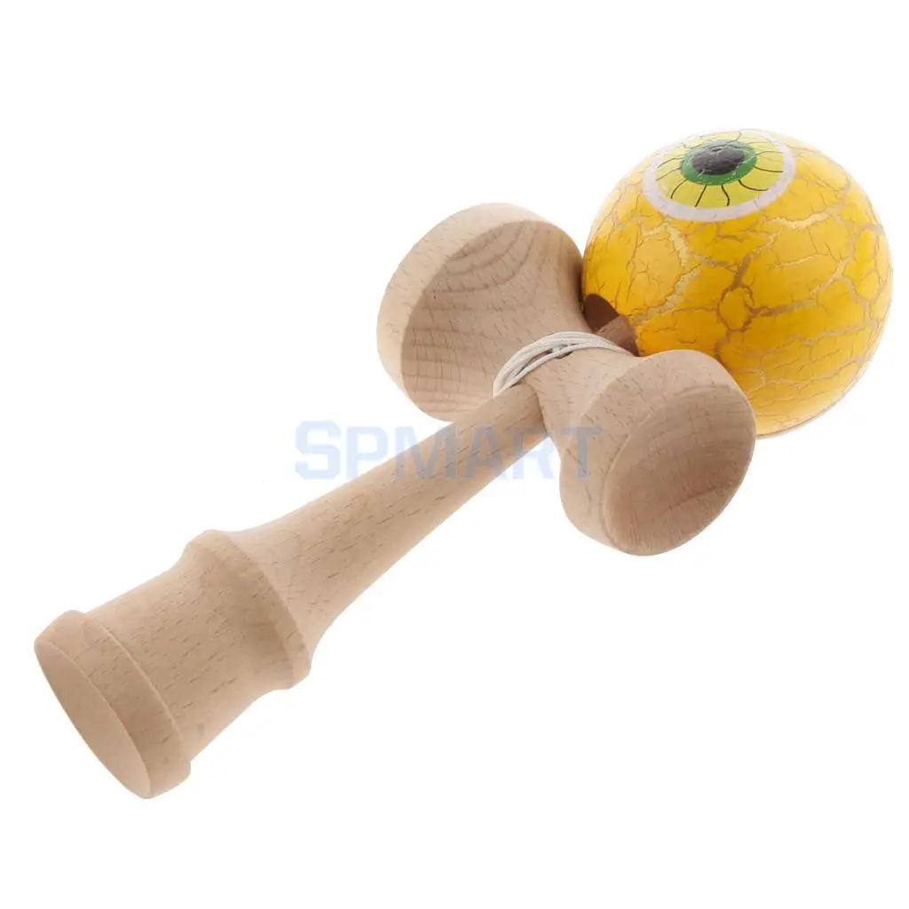 Eyeball Shaped краска для трескающих покрытий деревянные Kendama дети мастерство мяч игры дети веселые деревянные игрушки