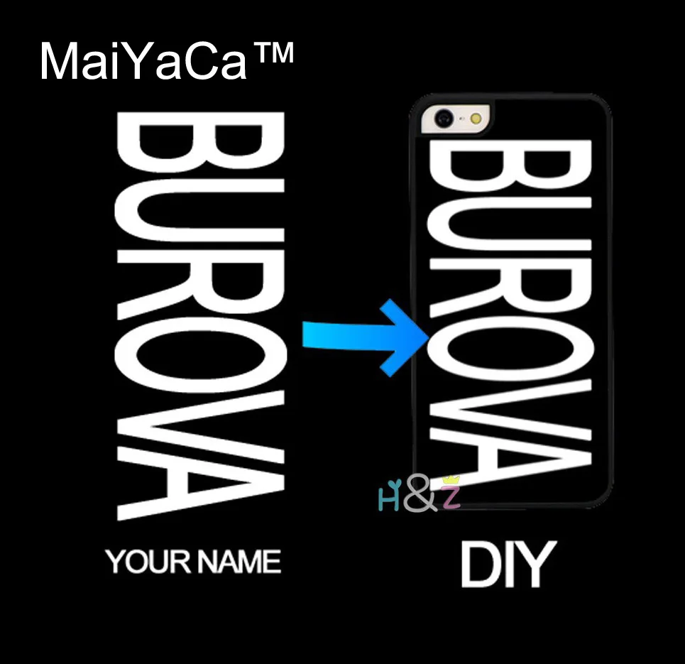

MaiYaCa DIY Name inscription Black Background Letter or Photo Customized Case for iPhone 8 6 plus 7 7Plus 5c 5s 5 SE X Cover