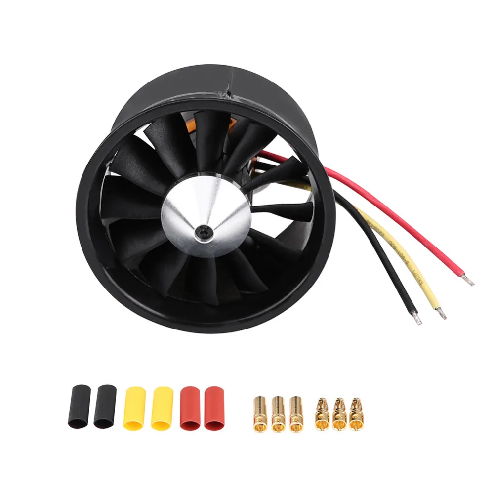 64 Ducted Motor, QF2822 64MM 12 Blades Ducted Fan 3500k 4S Motor