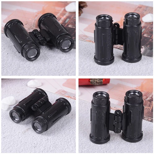 1pc DollHouse Mini Telescope Toy Kids Pocket Portable Binocular Night Version Telescope Educational Model Toys alloy version deformation robot toy model police cars aircraft fire engines transformers toys finished goods car toys for 4 6y