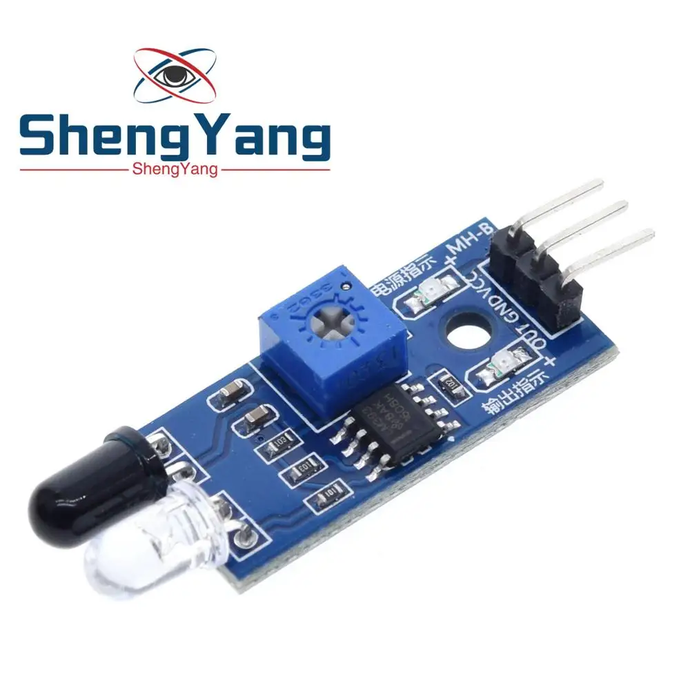 

1PCS ShengYang IR Infrared Obstacle Avoidance Sensor Module for Arduino Car Robot 3-wire Reflective Photoelectric New Porcelain