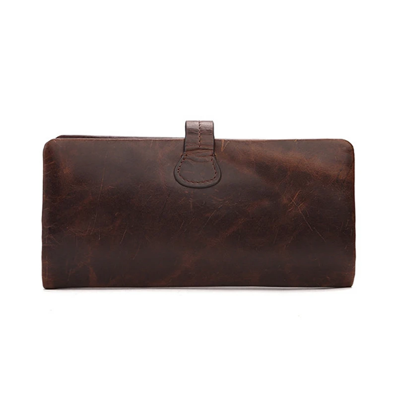 F.N.JACK Tide Genuine Leather Men's Wallet Long Section Purse Men Bags Large Capacity Business Clutch Purses Small Wallets