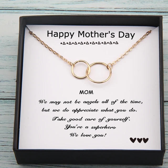 Circles Necklace  Happy Mother's Day Gifts Card  4