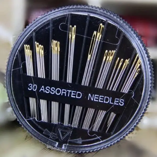 

30pcs/Kit Useful Hand Sewing Needles Plate Assorted Hand Sewing Needles Home DIY Embroidery Mending Craft Quilt Sew Needles Case