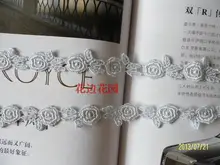 Free shipping 2cm wide pale blue water soluble lace clothing accessories clothing adornment curtains and scarves and skirt edge