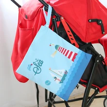 30*28CM Single Pocket Wet Bag Baby Cloth Diaper Bag Waterproof Reusable Nappy Bags Small Size Mummy Dry Bag Wholesale 30*28CM Single Pocket Wet Bag Baby Cloth Diaper Bag Waterproof Reusable Nappy Bags Small Size Mummy Dry Bag Wholesale