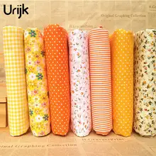 Urijk 7 шт./компл. 25x25 см Сделай Сам Лоскутная Ткань для пошива, одежда для детей, ткань из хлопка для квилтинга для рукоделия детские постельные принадлежности