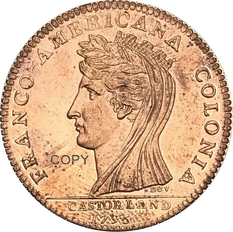 

1796 United States Half Dollar Red Copper collectibles Copy Coin