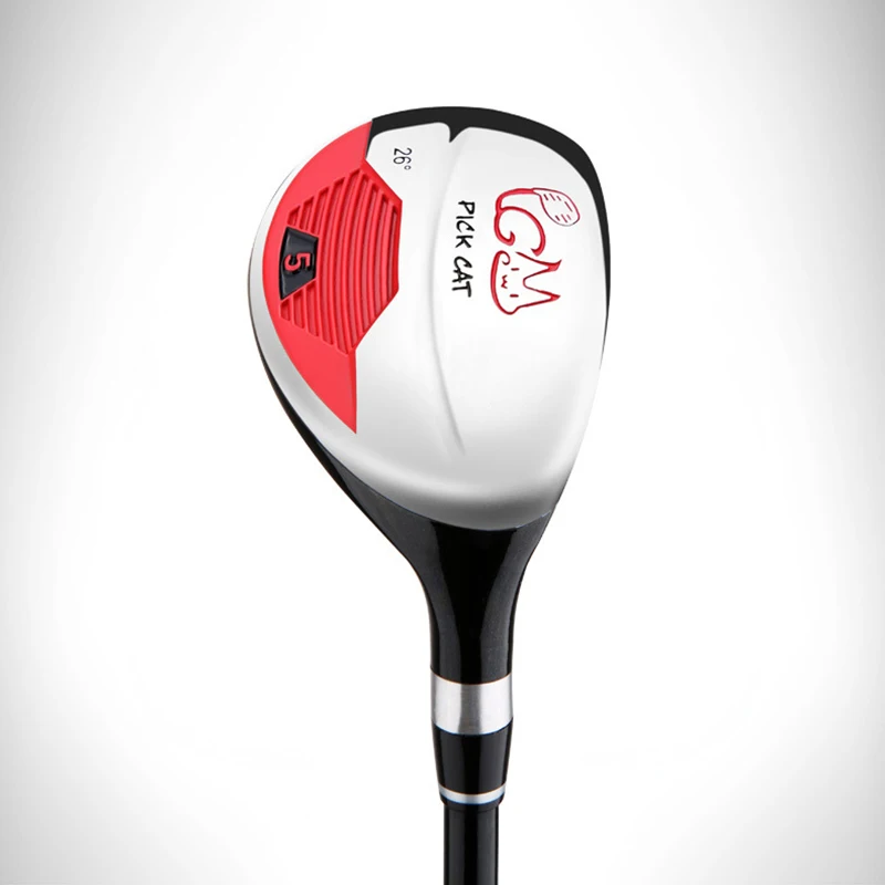 Crestgolf Pickcat الأطفال جولف 1 # سائق ، 5 # الخشب الممر السالك ، سبائك التيتانيوم رئيس ، الحق وسلم نادي الغولف ل 3-12 سنة طفل