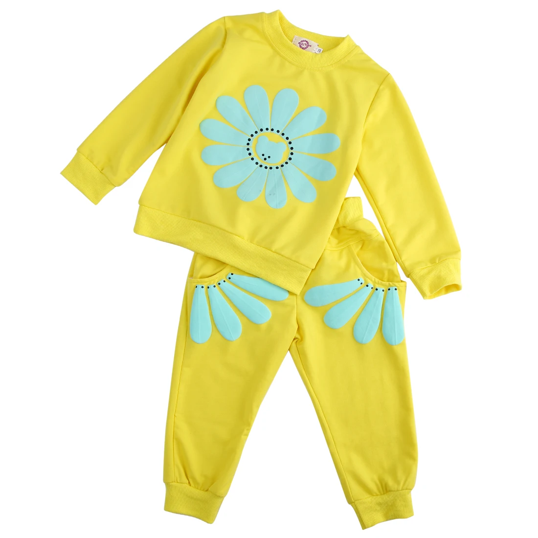 

2Pcs Infant Baby Girls Kids Long Sleeve Sun Flower T-shirt Tops+Pants Outfit Set girls clothes clothing sets kids girls sets