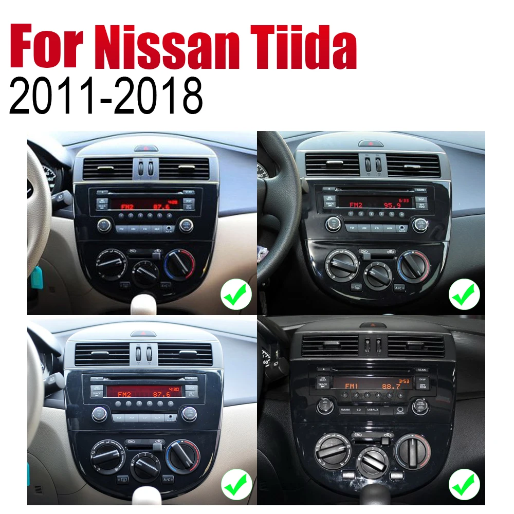 Discount ZaiXi Android Car Radio Stereo GPS Navigation For Nissan Tiida 2011~2018 Bluetooth wifi 2din Car Radio Stereo Multimedia Player 2