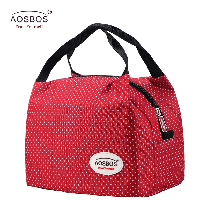 Aosbos Fashion Portable Insulated Canvas font b lunch b font font b Bag b font Thermal