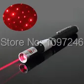 10mW Red Laser Pointer Pen With Star Cap 2 in 1 Puntero Beam Plus Effect Light Rojo Luz Con Estrella Effecto |