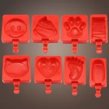 8 стиль мультфильм форма для изготовления мороженого креативные DIY Силиконовые формы для тортов узор пудинг Хаген даз инструмент мороженое производитель