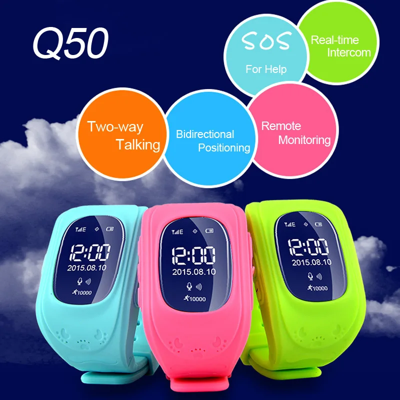 Free Shipping alarm clock gps tracker wrist watch cell phone Watch