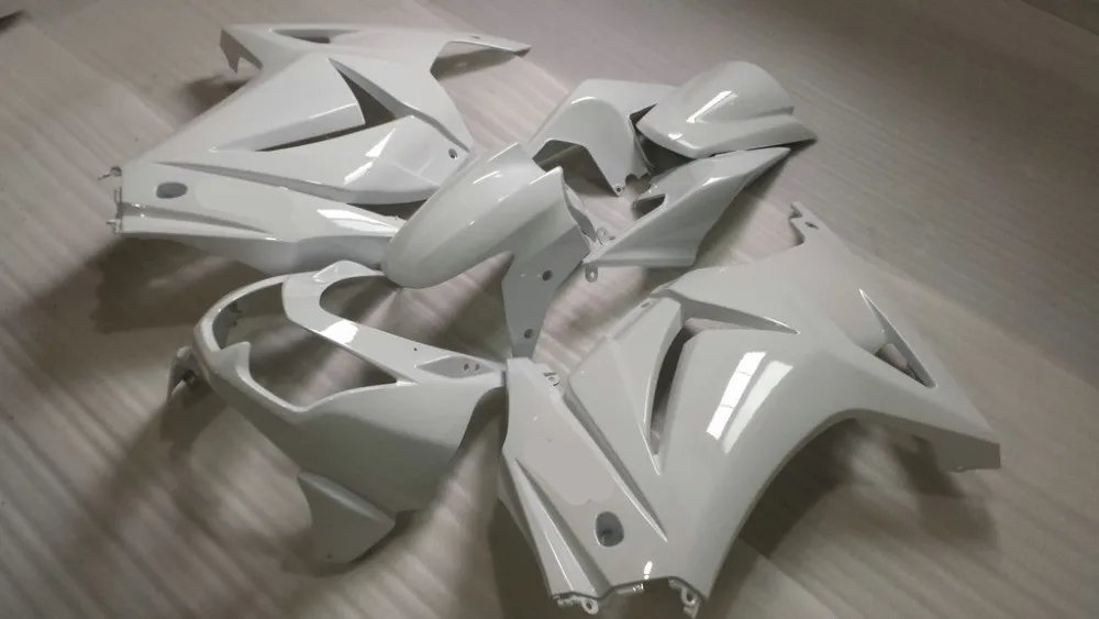 Литьевая форма обтекатель комплект для KAWASAKI Ninja ZX250R 08 09 10 11 12 ZX 250R EX250 2008 2012 ABS белый