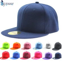 EFINNY Регулируемая Мужская Женская кепка для бейсбола твердая хип-хоп бейсболка Плоская Шляпа Козырек
