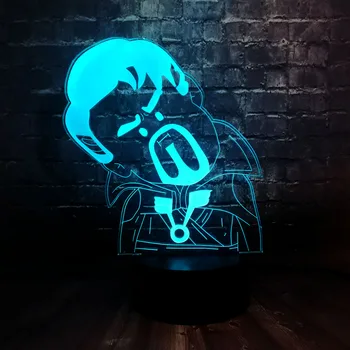 

Marvel Super Hero 3D Acrylic Creative Wryneck LED 7 Color Charge Baby Girl Room Decor Desk Night Light Children's Day lamp Toy