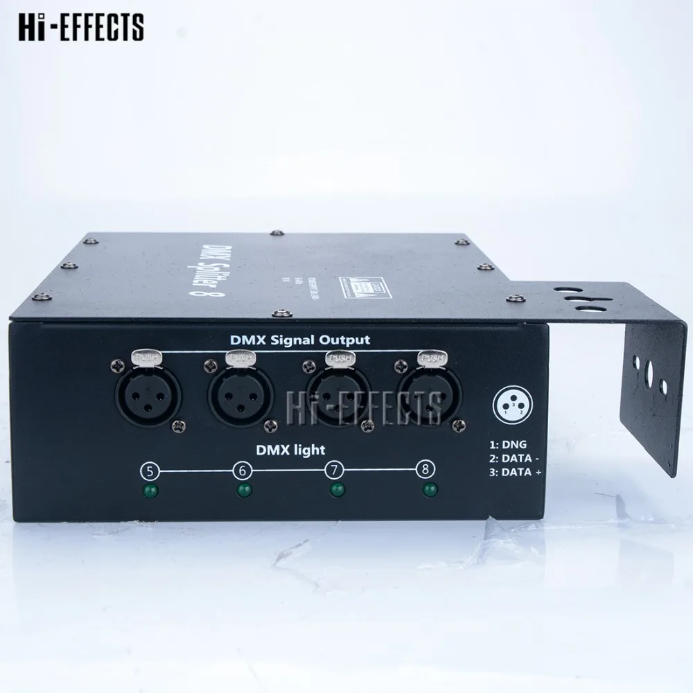 Мини DMX512 сплиттер 8 способ простой регулятор сценического освещения разветвитель 8-ходовой переключатель дистанционное управление DMX