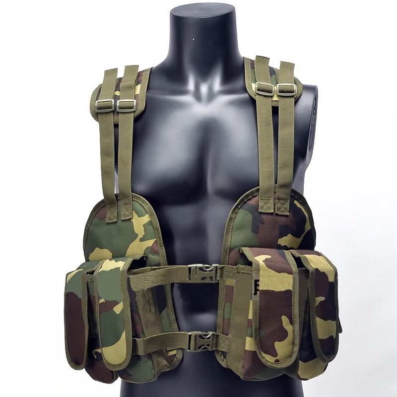 Portable Tactical Chest Rig Outdoor Hunting Vest Adjustable Padded Modular Military Vest