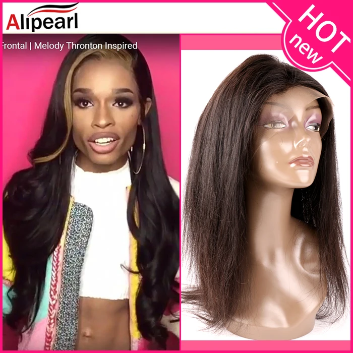 Alipearl Hair Straight Brazilian Virgin Hair 360 Band Lace Frontal 22.5*4*2 With Baby Hair Natural Hairline HumanHair 8-20inches