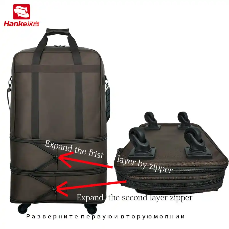 expandable travel bag with wheels