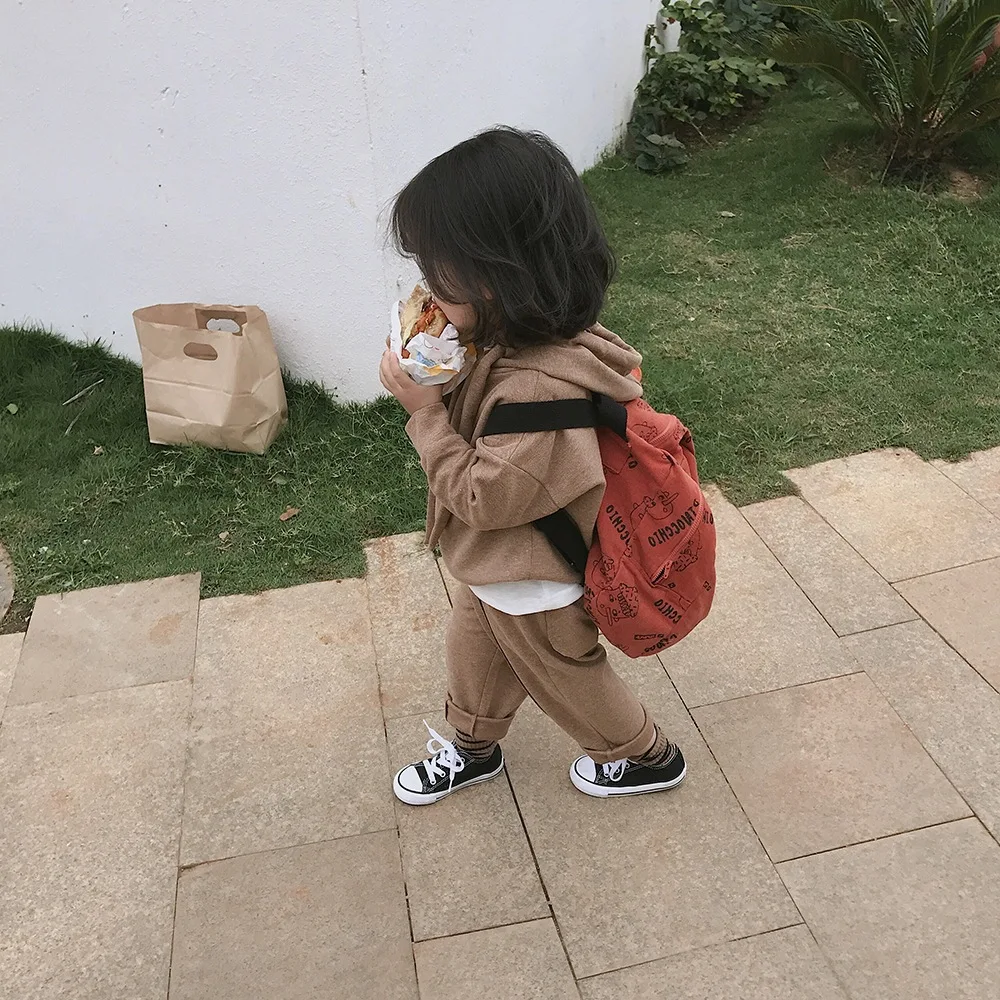 Mihkalev Active kids clothes tracksuit set 2019 spring children clothing set long sleeve tops +pants 2pcs girls sport suits