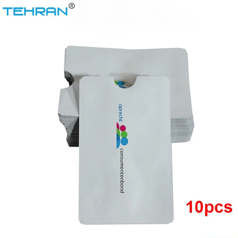 

10 Pack RFID the New white Blocking Sleeves Anti Theft RFID Card Protector RFID Blocking Sleeve Identity Anti-Scan Card Sleeve