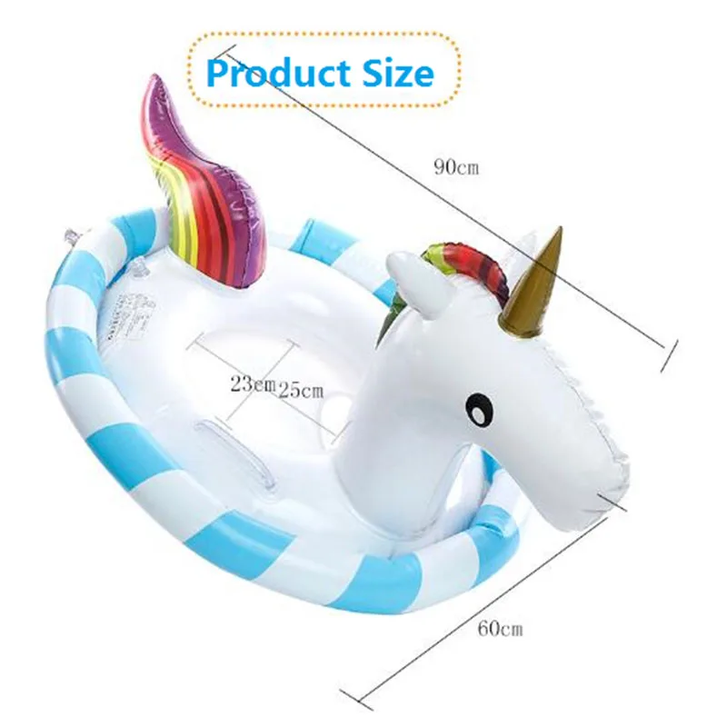Единорог надувной круг для детей летние игрушки Фламинго бассейн детский плавательный матрац Радуга лошадь дети лодочные сиденья