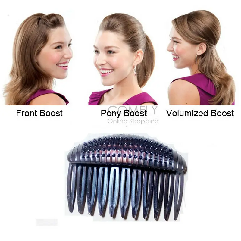 Bump It Up Inserts Hair Styling Comb Front Back Top Hair Volumized