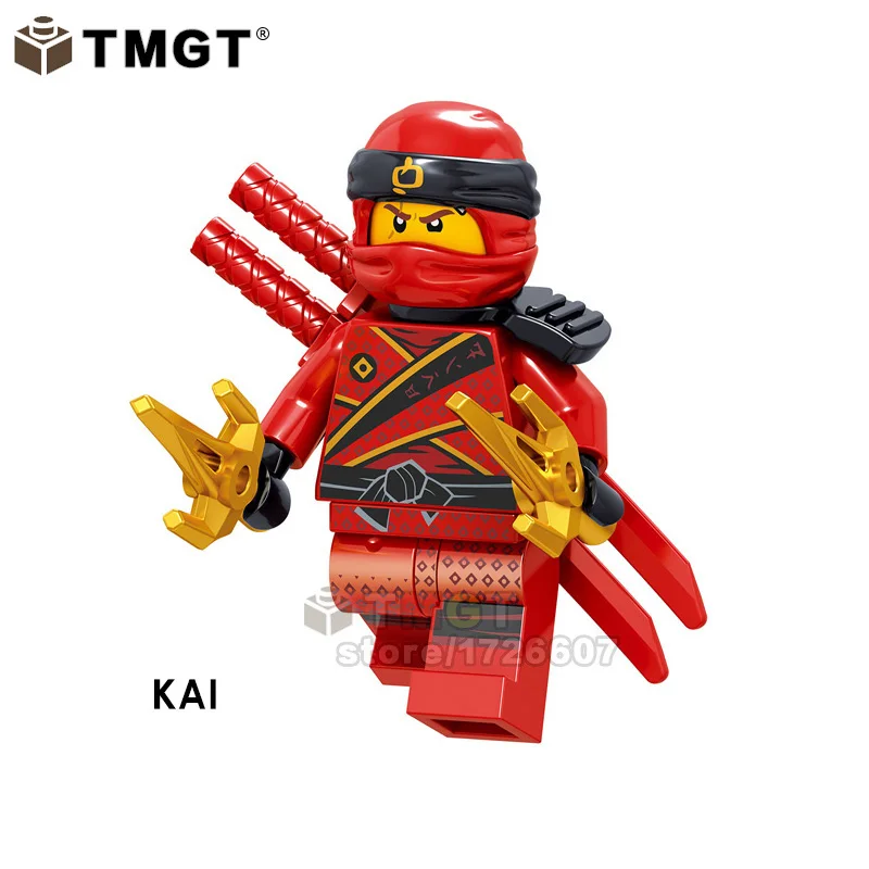 Одиночная Ninja Slithraa Snike Chokun Snappa Wu Shark Army Jelly четыре глаза Garmadon строительные блоки Подарочная игрушка для детей - Цвет: Шоколад